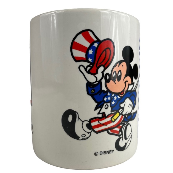 Vintage Disney Epcot Center World Adventure Mickey Mouse Patriotic Coffee Mug HF - Picture 3 of 11